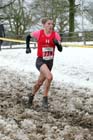 Hatti Archer (Hallamshire Harriers) on her way to winning the senior womens Northern Cross Country Championships.